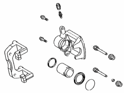 Lexus 47850-33210 Rear Driver Disc Brake Cylinder Assembly