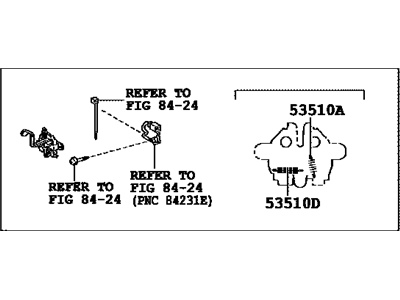 Lexus 53510-60321 Hood Lock Assembly