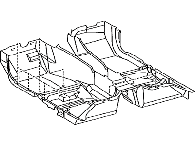 Lexus 58510-53300-C0 Carpet Assy, Front Floor, Front