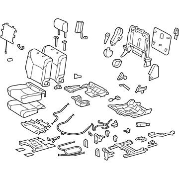 Lexus 71300-60G20-A2 Seat Assy, Rear RH