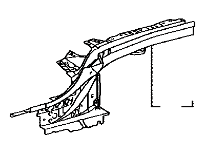 Lexus 57602-33030 Member Sub-Assy, Rear Floor Side, LH