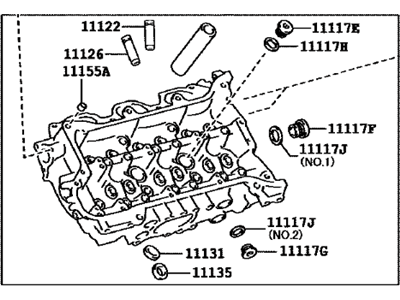 Lexus 11101-F9001 Head Sub-Assembly, CYLIN