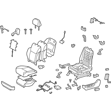 Lexus 71200-60B51-B0 Seat Assy, Front LH