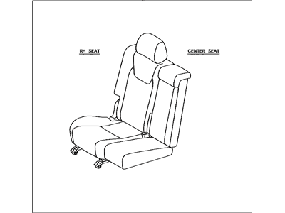 Lexus 71300-4D530-A3 Seat Assembly, Rear