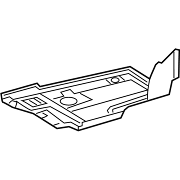 Lexus 57628-11010 Cover, Rear Floor Side