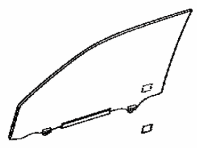 Lexus 68102-60830 Glass Sub-Assembly, FR D