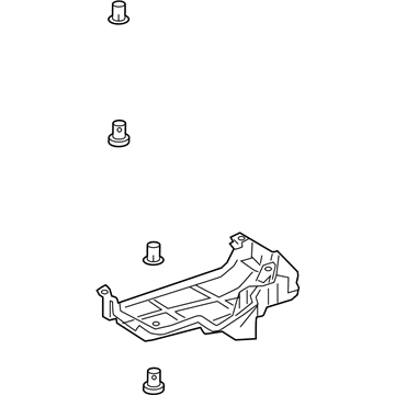 Lexus 57628-76040 Cover, RR Floor Side