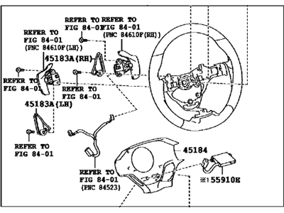 Lexus 45100-30D90-C1 Steering Wheel Assembly