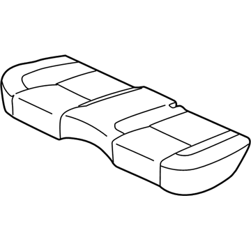 Lexus 71075-3A310-A2 Rear Seat Back Cover (For Bench Type)