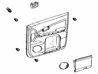 Lexus 67610-48510-B4 Board Sub-Assy, Front Door Trim, RH