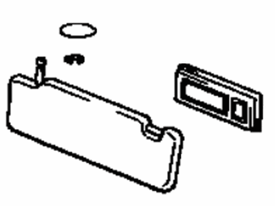 Lexus 74320-59015-E0 Visor Assy, LH