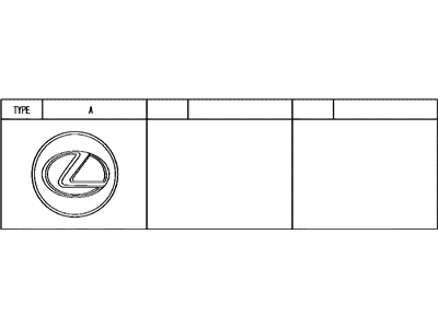 Lexus 42603-WY010 Ornament Sub-Assy, Wheel Hub