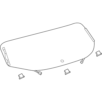 Lexus 68105-76902 Glass Sub-Assy, Back