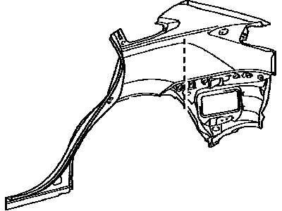 Lexus 61611-0E060 Panel, Quarter, RH