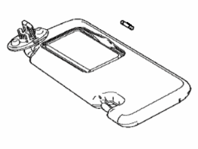 Lexus 74320-11040-E5 Visor Assy, LH