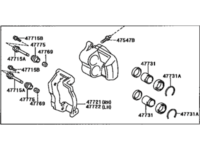 Lexus 47750-24082 Driver Disc Brake Cylinder Assembly