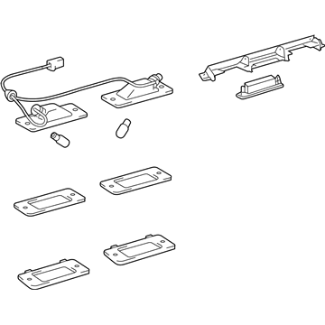 Lexus 76809-30011 Retainer Sub-Assy, Back Door Garnish