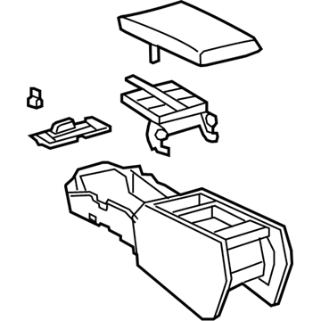 Lexus 58810-50140-A0 Box Assembly, Console