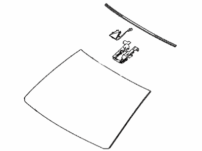 Lexus 56101-60M90 Windshield Glass Sub-Assembly