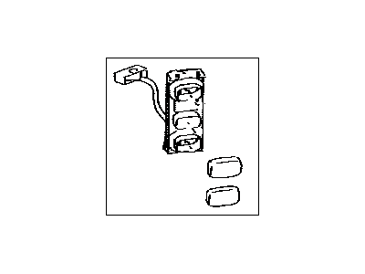 Lexus 84010-60520 Switch Assy, Center Cluster Integration