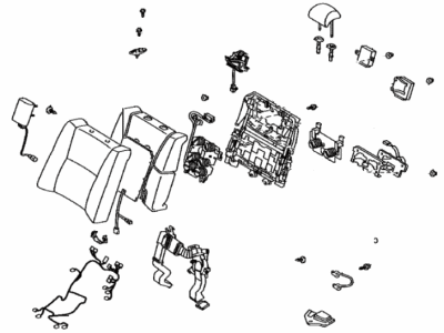 Lexus 71480-50E70-B3 Back Assy, Rear Seat, RH (For Separate Type)