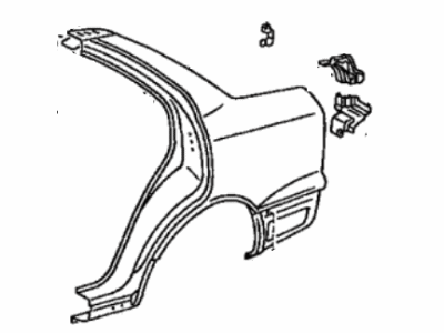 Lexus 61602-50060 Panel, Quarter, LH