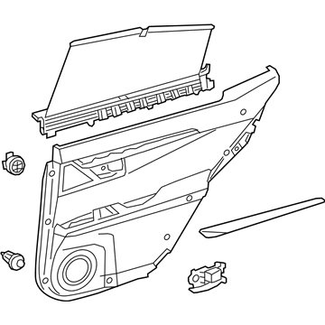 Lexus 67640-33B91-E9 Panel Assembly, Rear Door