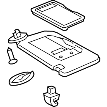 Lexus 74320-53280-B0 Visor Assy, LH