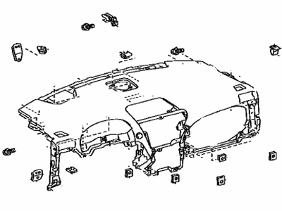 Lexus 55401-48140-E0 Pad Sub-Assy, Instrument Panel Safety