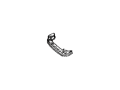 Lexus 52133-50010 Reinforcement, Front Bumper Bar, RH