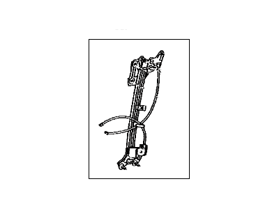 Lexus 69802-24050 Regulator Assy, Front Door Window, LH