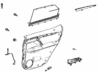 Lexus 67640-48791-C1 Panel Assembly, RR Door