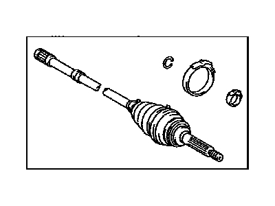 Lexus 42380-29029 Shaft Assy, Rear Drive Outboard Joint, LH