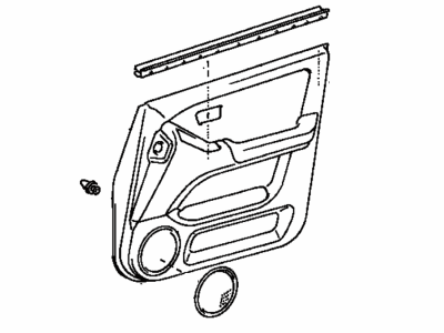 Lexus 67610-48010-E0 Board Sub-Assy, Front Door Trim, RH