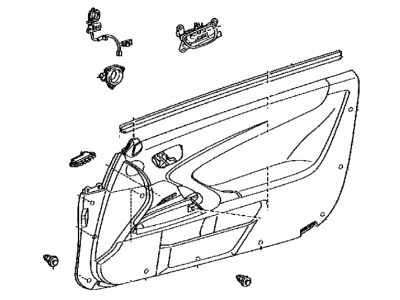 Lexus 67610-53810-C3 Board Sub-Assy, Front Door Trim, RH