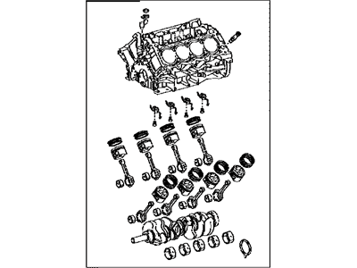 Lexus 11400-38080 Block Assy, Short