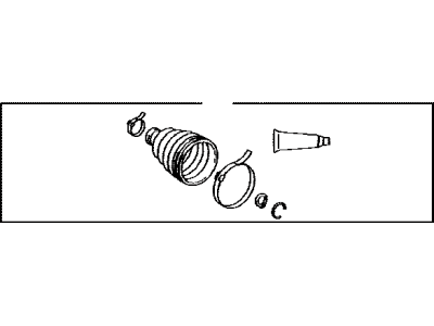 Lexus 04437-08040 Boot Kit, Front Drive Shaft Inboard Joint, RH