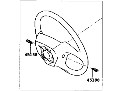 Lexus 45100-48291-C1 Steering Wheel Assembly