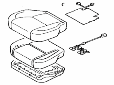 Lexus 71420-3F760-B0 Cushion Assy, Front Seat, LH (For Separate Type)