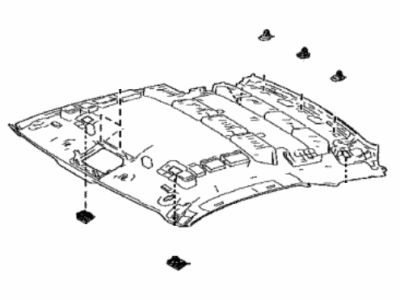 Lexus 63310-11020-E6 HEADLINING Assembly, ROO