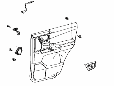 Lexus 67640-60S70-C9 Panel Assembly, RR Door