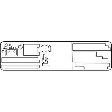 Lexus 74558-78010 LABEL, BATTERY INSPE