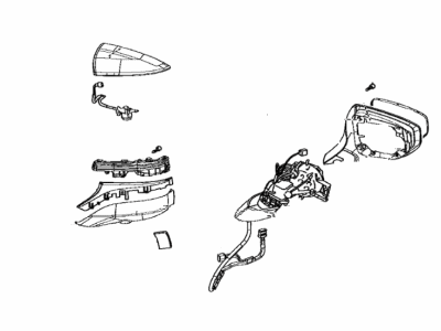 Lexus 87910-33J91-A0 Mirror Assembly, Outer R