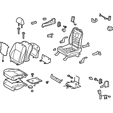 Lexus 71100-33D20-B4 Seat Assy, Front RH