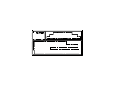 Lexus 47996-48010 Label, Brake Bleed Caution