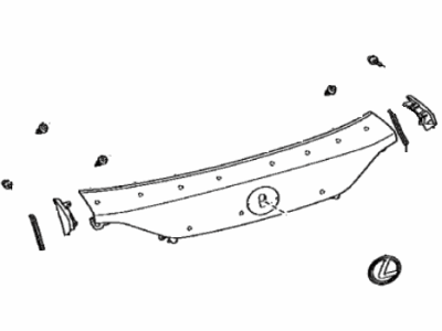 Lexus 76801-76010-D1 GARNISH Sub-Assembly, Back Door