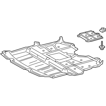 Lexus 51410-24080 Engine Under Cover Assembly