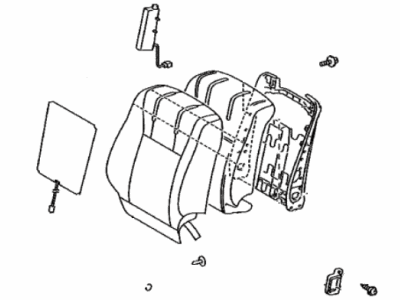 Lexus 71430-50J50-C3 Back Assy, Front Seat, RH(For Separate Type)