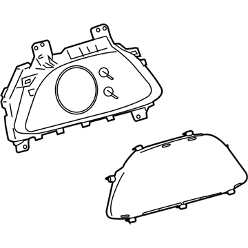 Lexus 83800-76B51 Meter Assembly, COMBINAT