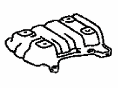 Lexus 58044-50010 Insulator Sub-Assy, Center Floor Heat, NO.2